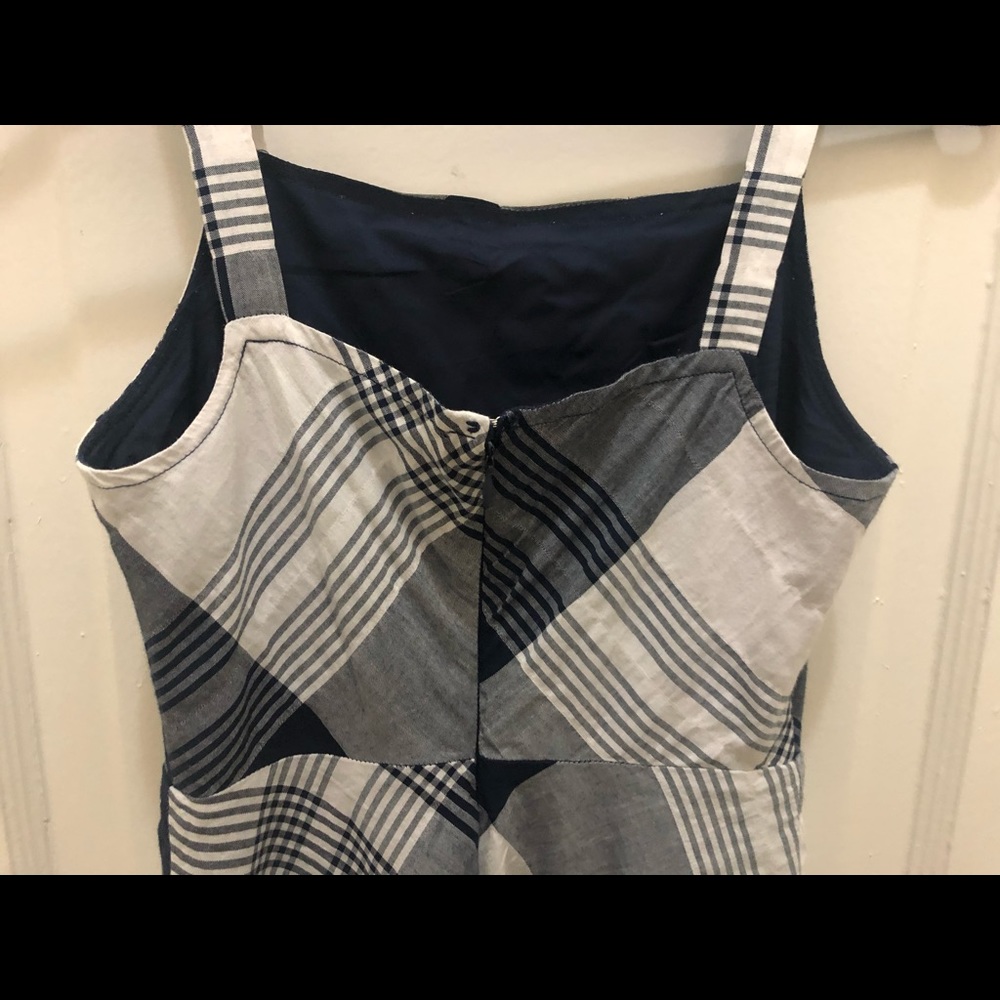 Maison Jules Gingham Dress in navy blue/white - Picture 7 of 7